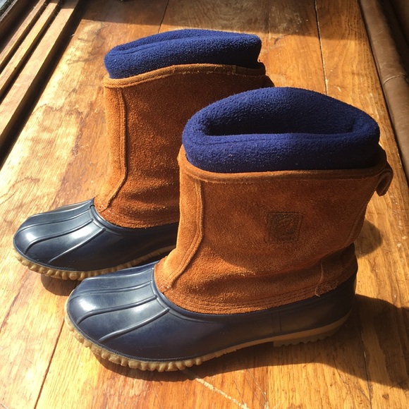 lacrosse slip on duck boots